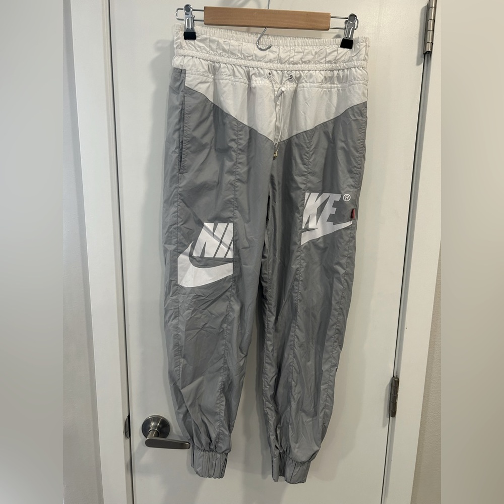 Nike dry fit 100% polyester grey jogger pants size S women’s. Track pants
